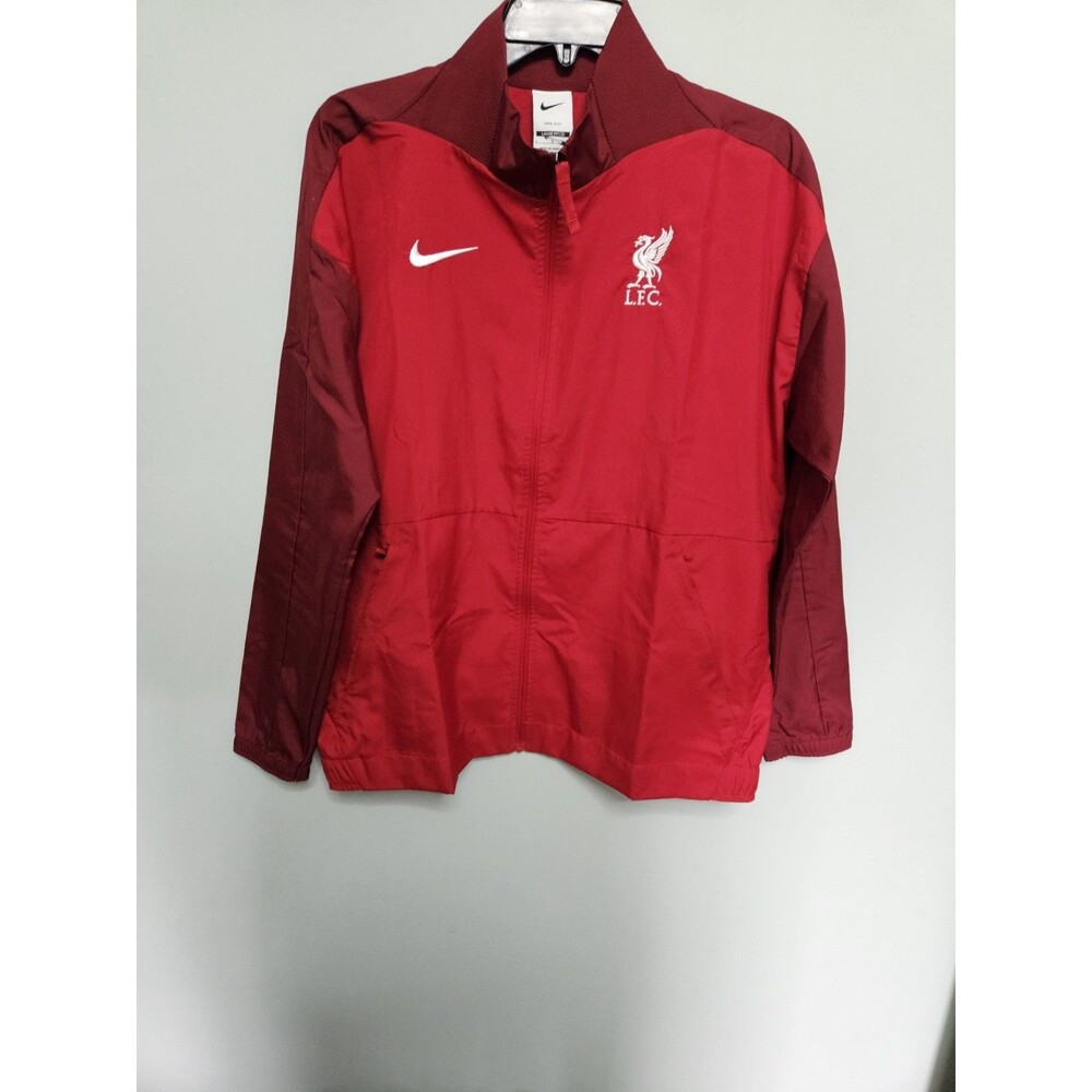 Sz L - Nike Liverpool FC Team Football Soccer Zip Warm Up Track Jacket Women